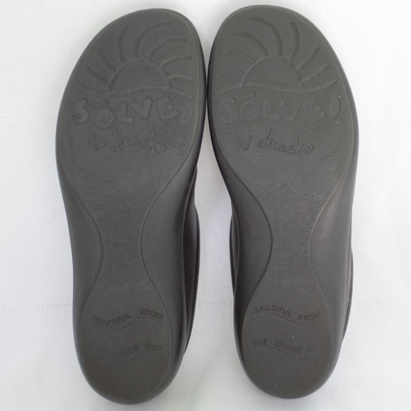 Aravon Women Sz 9.5 Black Leather Slip-On Mules - Picture 8 of 8